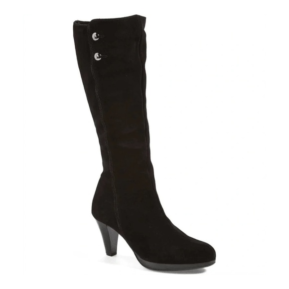 La CANADIENNE Shoes - La Canadienne Mazy Tall Black Suede Boots